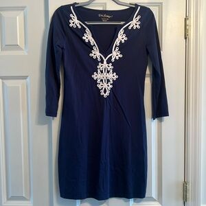 Lilly Pulitzer Pima Cotton Navy Dress, Size XS